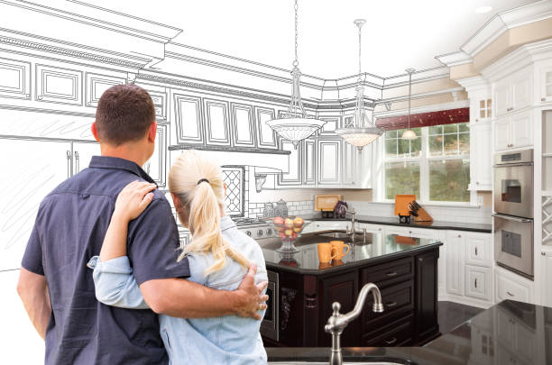 Professional Kitchen Island Installation technician working in Hightstown, NJ